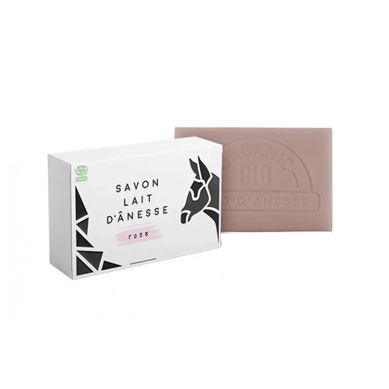 Savons certifiés BIO au lait d'ânesse parfum rose
