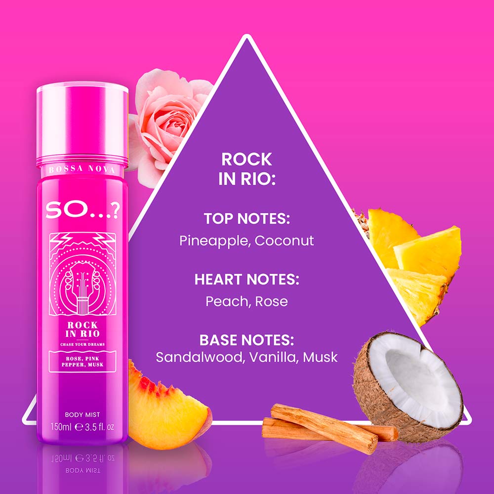 Brume Bossa Nova Rock in Rio - Coco, Rose, Vanille Musquée - 150ml