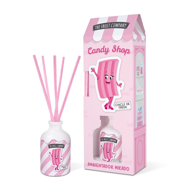 MIKADO THE FRUIT COMPANY CANDY SHOP CHEWING-GUM A LA FRAISE 40ML