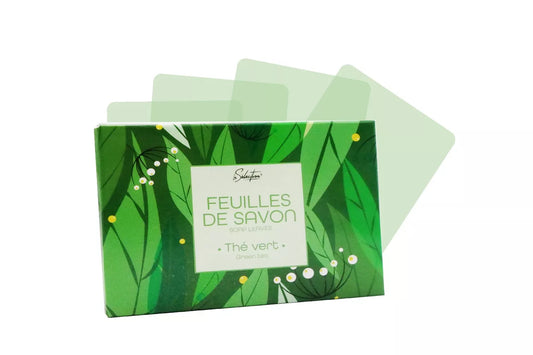 Feuilles de savon thé vert