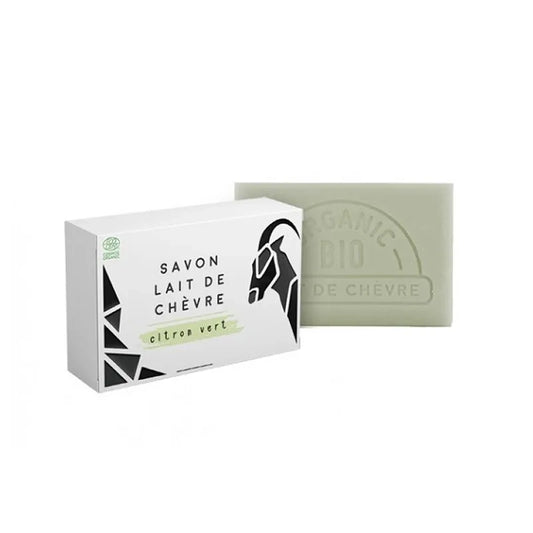Savons certifiés BIO au lait de chèvre parfum citron vert