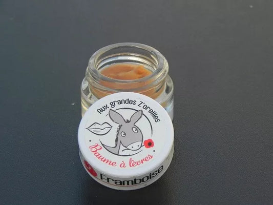 Baume à lèvre bio à la framboise et lait d'ânesse