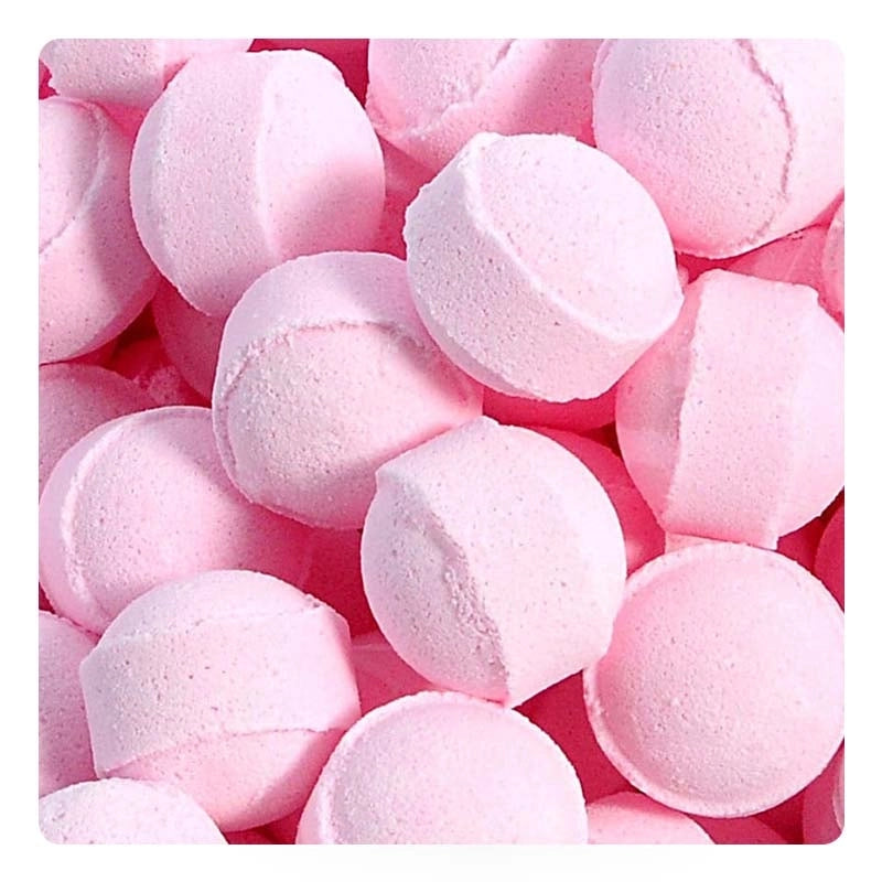 Mini-billes effervescentes parfum rose