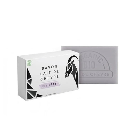 Savons certifiés BIO au lait de chèvre parfum violette