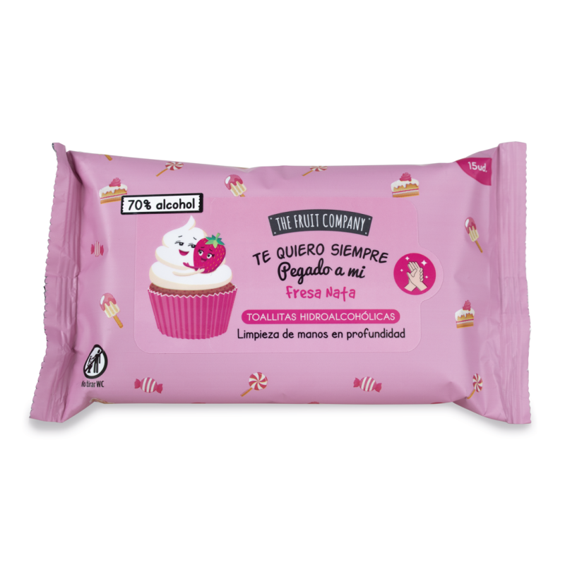 LINGETTES MULTI-USAGE MAINS/VISAGE/WC  FRAISE CHANTILLY