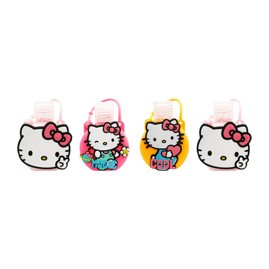 Gel mains nettoyant - Étui en silicone 35 ml Hello Kitty