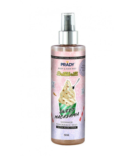 BRUME SCINTILLANTE CORPS ET CHEVEUX PRADY SWEET MACADAMIA PRADY 250ML