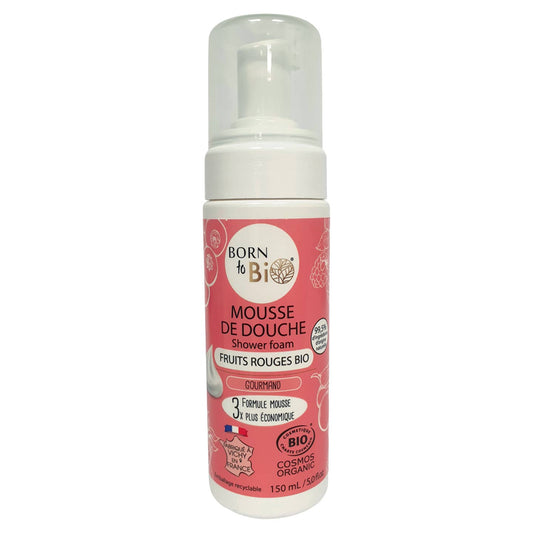 Mousse de douche Fruits rouges Bio Cosmos Organic - 150mL
