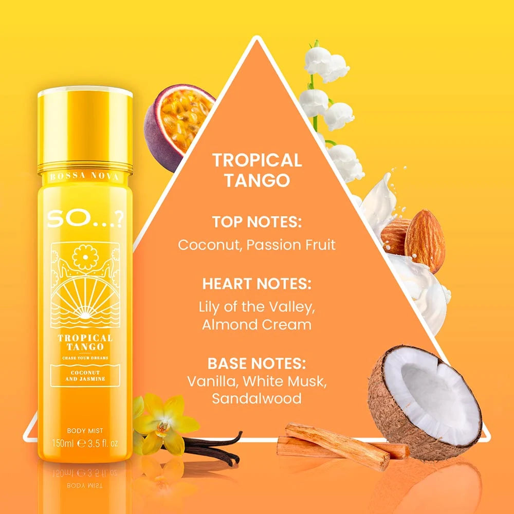 Brume Bossa Nova Tropical Tango - Fruit de la Passion, Crème d'Amande, Musc Blanc - 150ml
