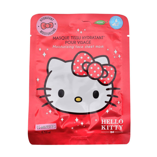 Hello Kitty, Masque Tissu, Hydratant pour Visage, Kids, Enfant, Soin Visage, 25 ml