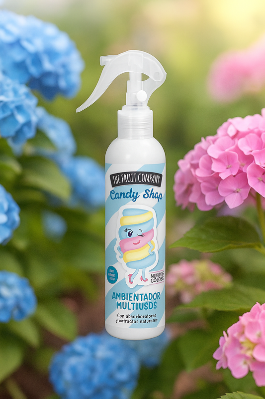 SPRAY AMBIANCE AIR ET TISSU THE FRUIT COMPANY CANDY SHOP MARSHMALLOW 250ML