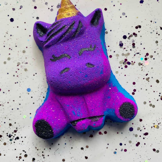 Bombe de bain multicolore parfumée Unicorn Bubblegum