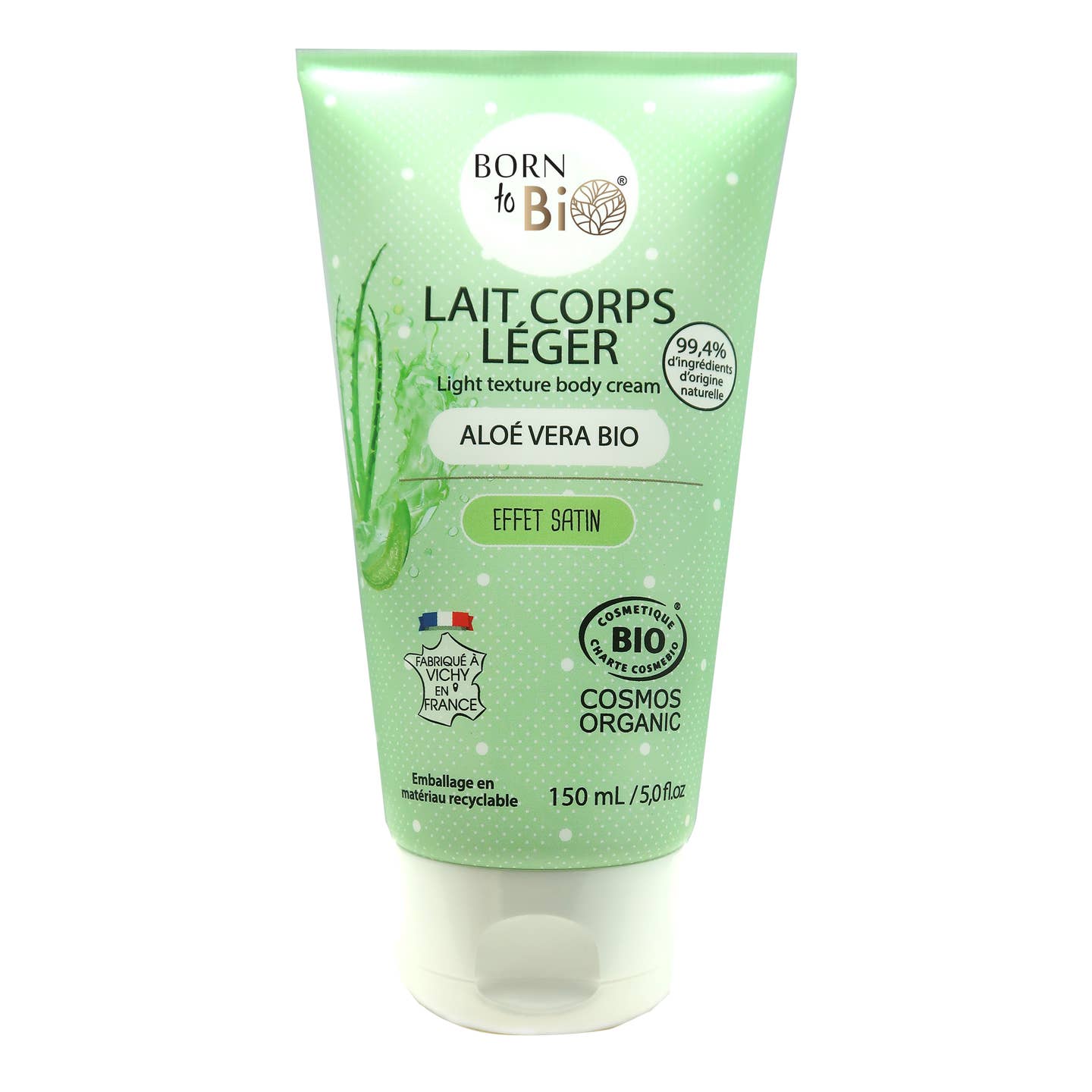 Lait corps léger Aloé vera Bio Cosmos Organic 150mL