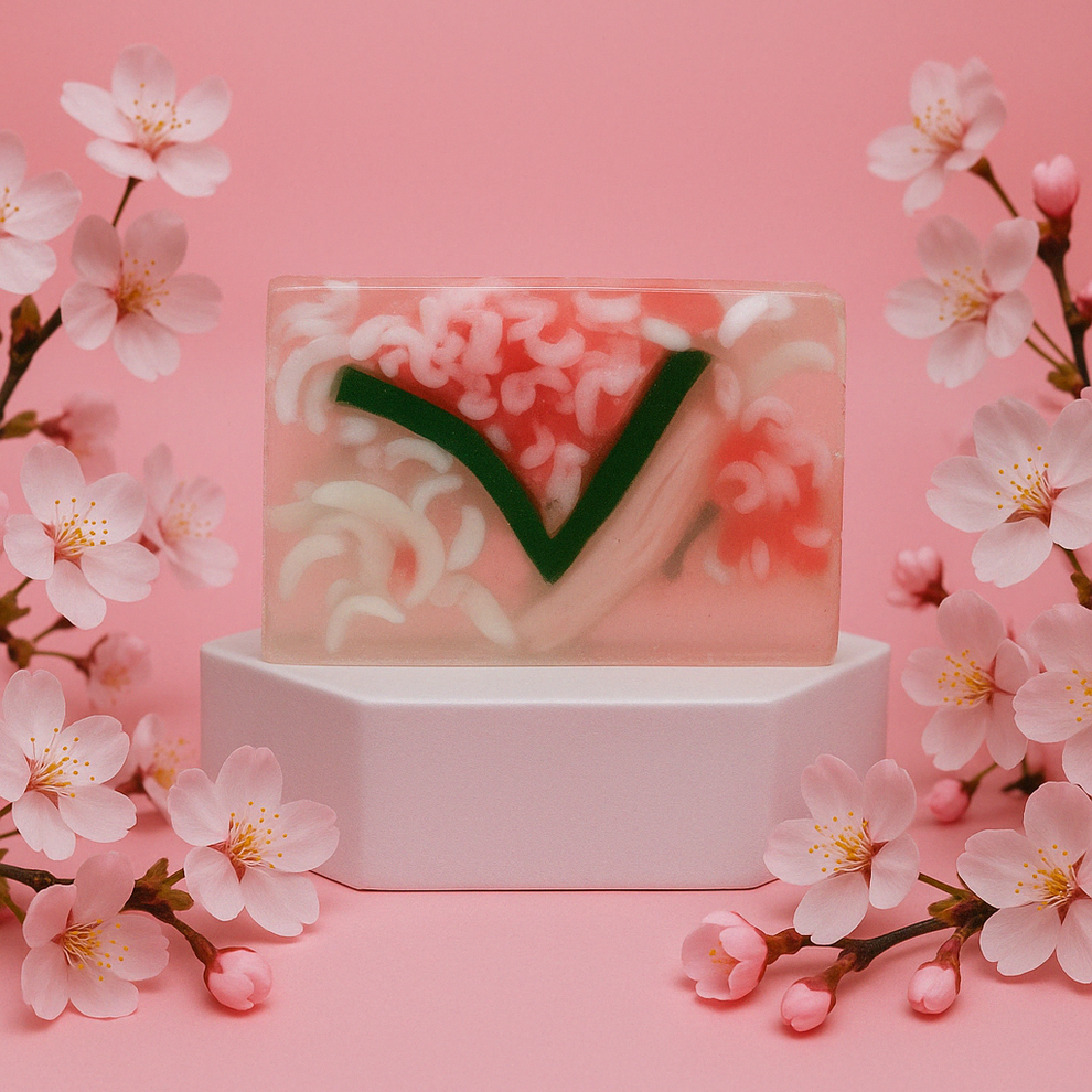 Tranche de savon Sakura
