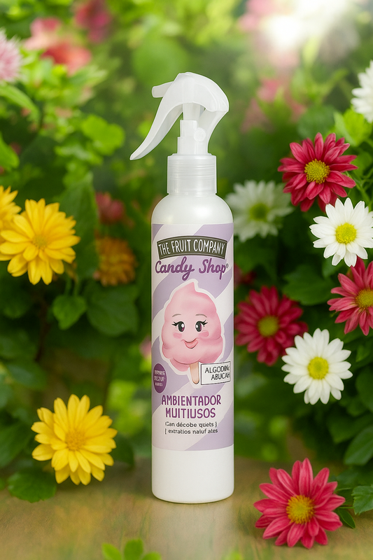 SPRAY AMBIANCE AIR ET TISSU BARBE À PAPA THE FRUIT COMPANY CANDY SHOP 200ML